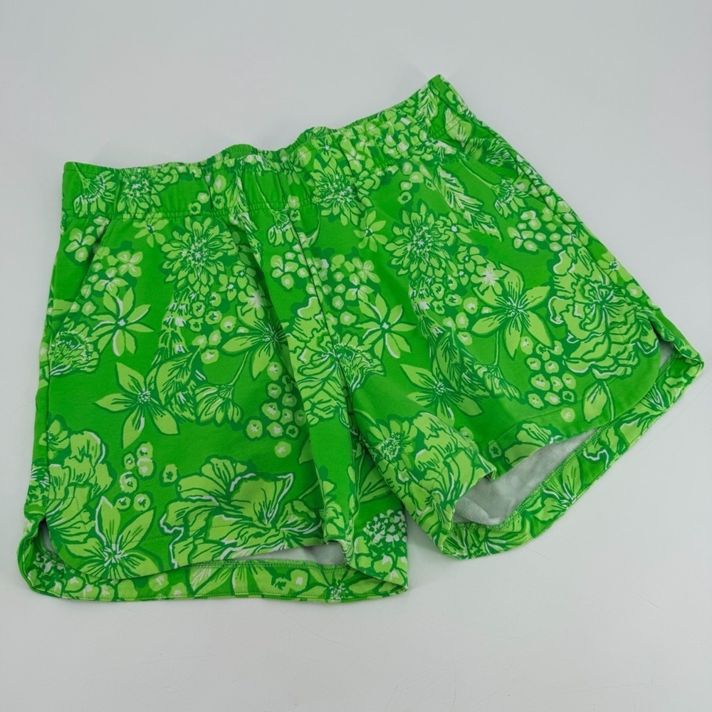 Lilly Pulitzer Kylar 5” Knit Shorts Green Limeade Spring Thing Large